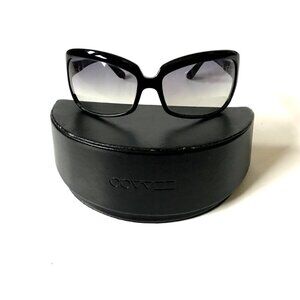 Oliver Peoples Cameo Oversized Sunglasses Womens Black Gradient Plastic Frame
